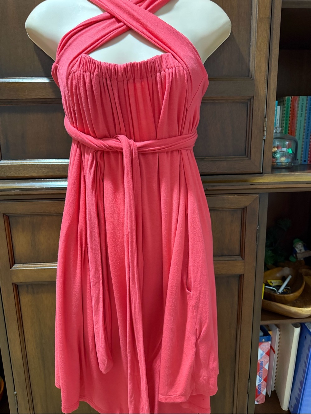 Free People Coral Pink Convertible Jumpsuit